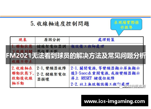 FM2021无法看到球员的解决方法及常见问题分析